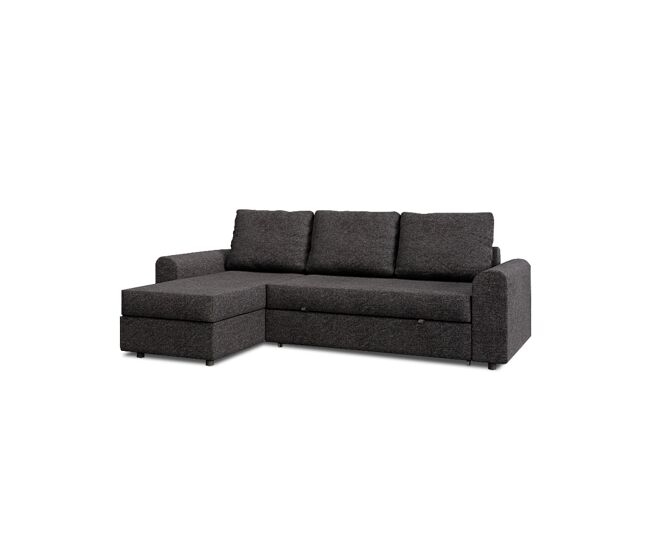 Chaise longue dino reversible 3 plazas gris oscuro - conforama