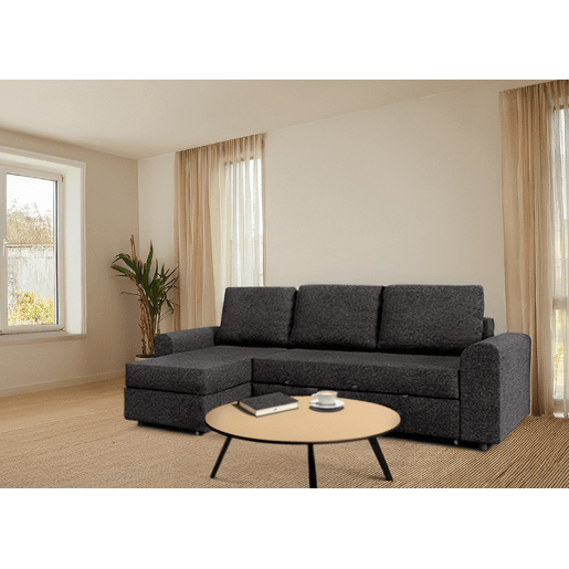 Chaise longue DINO reversível 3 lugares cinza escuro