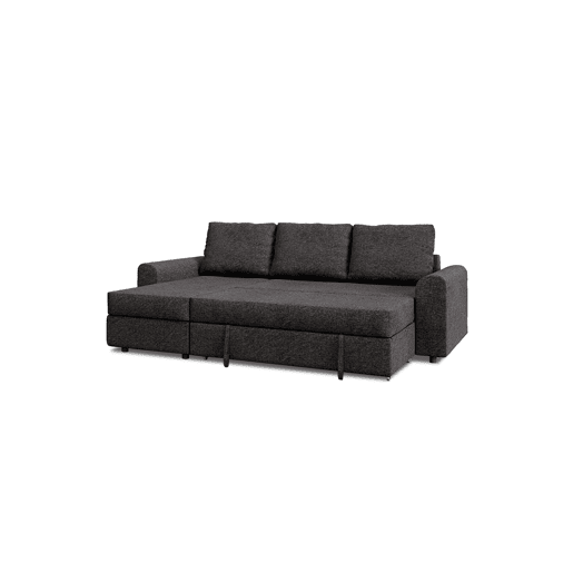 Chaise longue DINO reversível 3 lugares cinza escuro