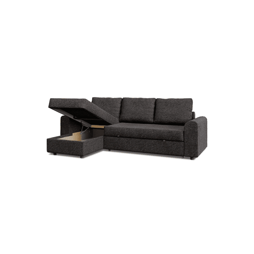 Chaise longue DINO reversível 3 lugares cinza escuro