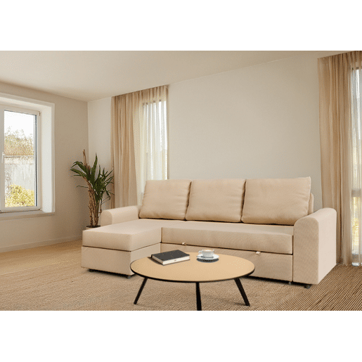 Chaise longue DINO reversível 3 lugares bege