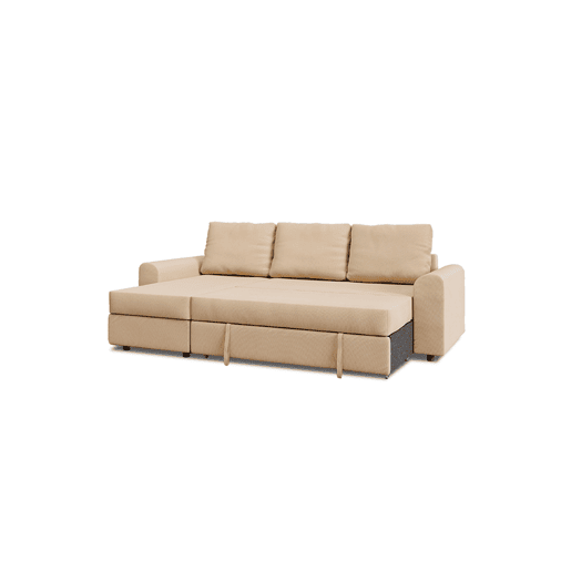 Chaise longue DINO reversível 3 lugares bege