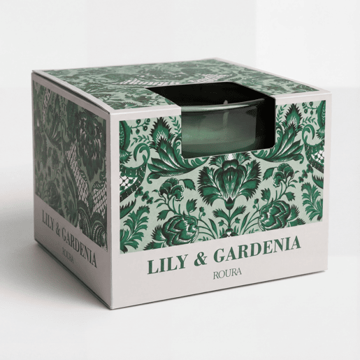 Vela perfumada JAIPUR lírio e gardénia 11x8cm