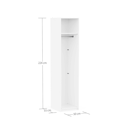 Módulo para 1 porta DRESSING II 50cm branco Módulo para 1 porta DRESSING II 50cm branco