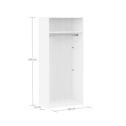 Módulo para 2 portas DRESSING II 100cm branco Módulo para 2 portas DRESSING II 100cm branco