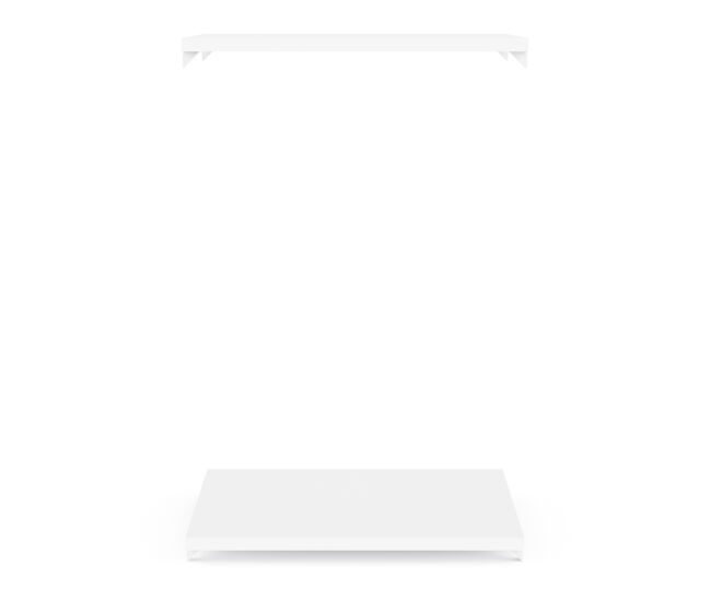 Set dressing ii de 2 estantes de 50cm - conforama