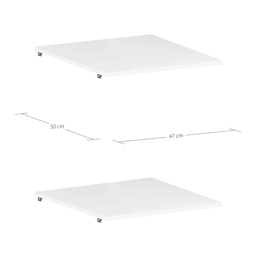 Conjunto DRESSING II com 2 prateleiras de 50cm