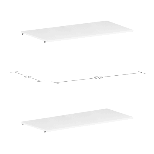 Conjunto DRESSING II com 2 prateleiras de 97,5cm