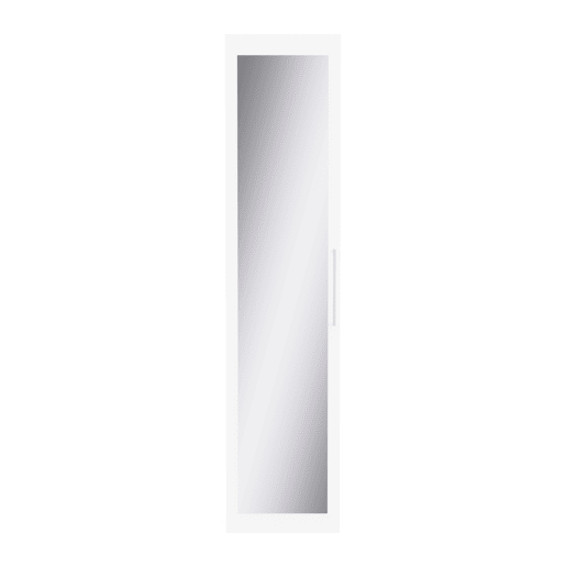Porta com espelho DRESSING II 217x50x1,8cm branco