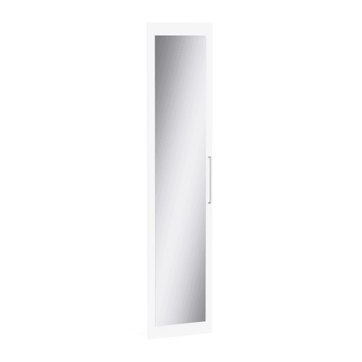 Porta com espelho DRESSING II 217x50x1,8cm branco