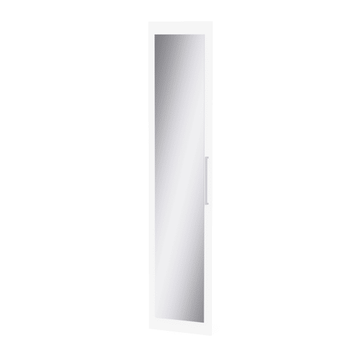 Porta com espelho DRESSING II 217x50x1,8cm branco