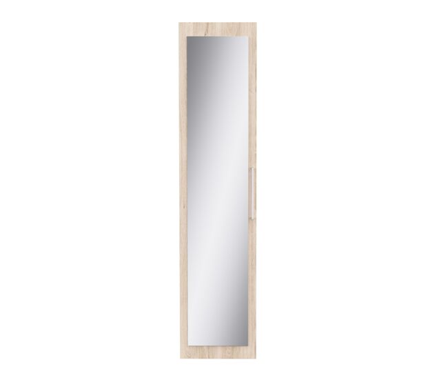Puerta con espejo dressing ii 217x50x1,8cm roble - conforama