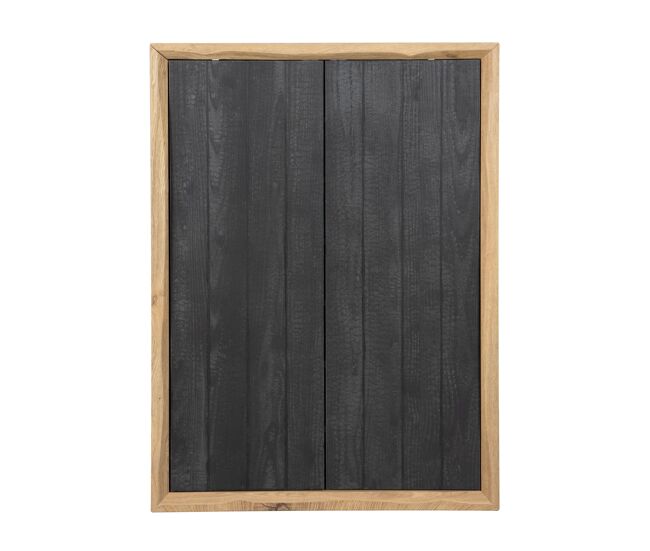 Zapatero wood ii 110x80x40cm roble y negro