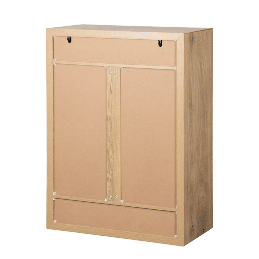 Sapateira WOOD II 110x80x40cm carvalho e preto