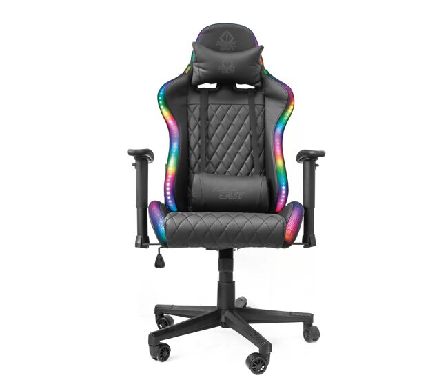 Silla gaming XPRO RGB color negro