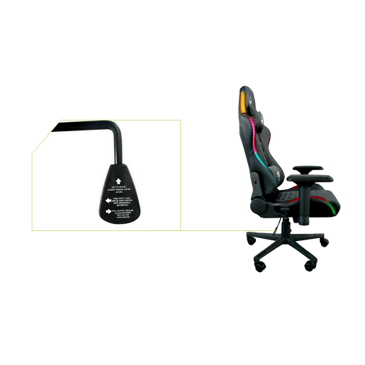 Cadeira de gaming XPRO RGB cor preto
