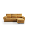 Chaise longue SOLIS dereita 4 lugares mostarda