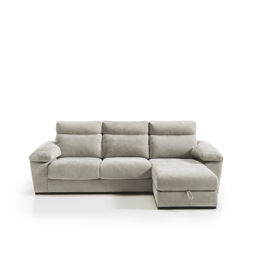 Chaise longue SOLIS dereita 4 lugares bege