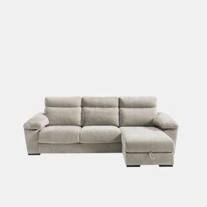 Chaise longue SOLIS dereita 4 lugares bege