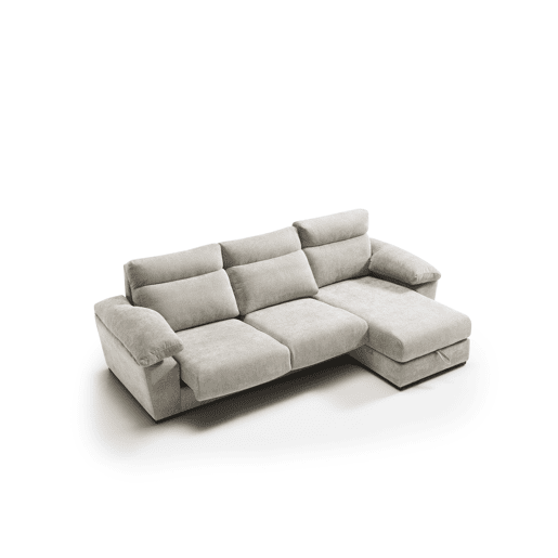 Chaise longue SOLIS dereita 4 lugares bege