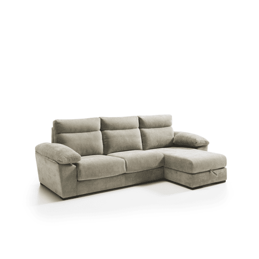 Chaise longue SOLIS dereita 4 lugares vison