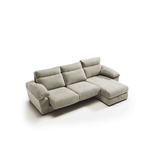 Chaise longue SOLIS dereita 4 lugares vison