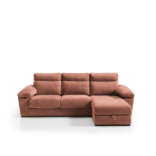 Chaise longue SOLIS dereita 4 lugares terracota
