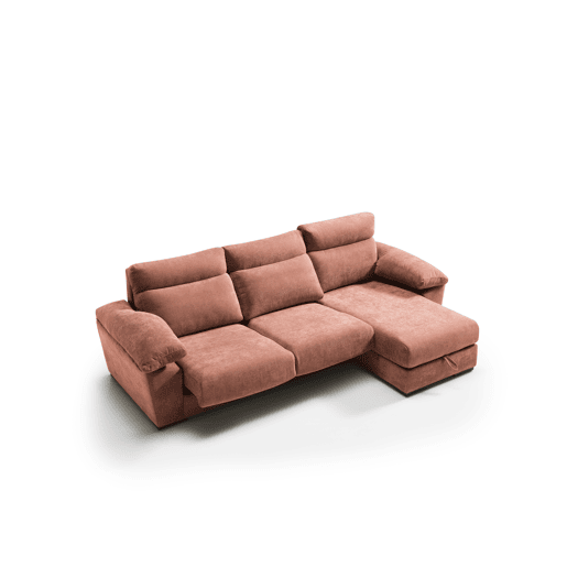 Chaise longue SOLIS dereita 4 lugares terracota
