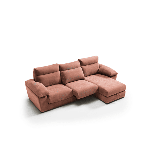 Chaise longue SOLIS dereita 4 lugares terracota