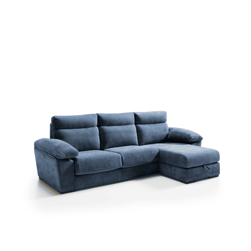 Chaise longue SOLIS dereita 4 lugares azul