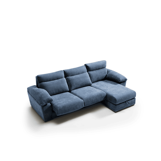 Chaise longue SOLIS dereita 4 lugares azul