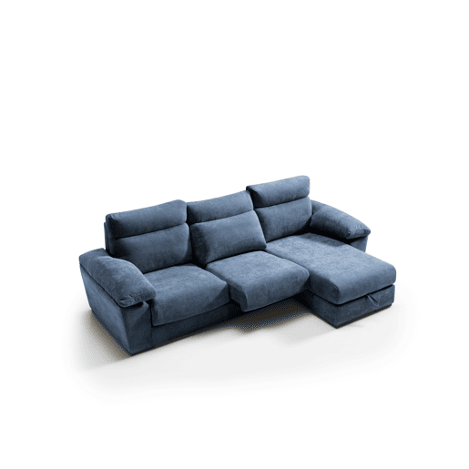 Chaise longue SOLIS dereita 4 lugares azul