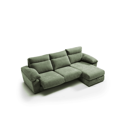 Chaise longue SOLIS dereita 4 lugares verde