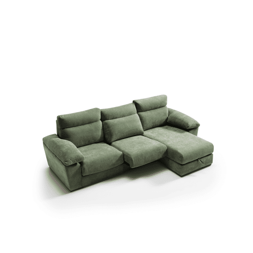 Chaise longue SOLIS dereita 4 lugares verde