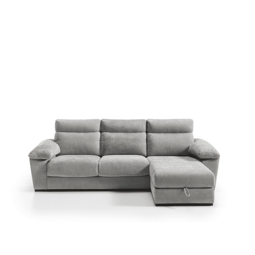 Chaise longue SOLIS dereita 4 lugares cinza