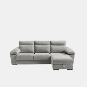 Chaise longue SOLIS dereita 4 lugares cinza