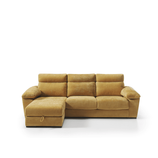 Chaise longue SOLIS esquerda 4 lugares mostarda Chaise longue SOLIS esquerda 4 lugares mostarda