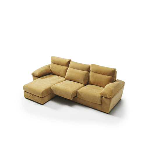 Chaise longue SOLIS esquerda 4 lugares mostarda Chaise longue SOLIS esquerda 4 lugares mostarda