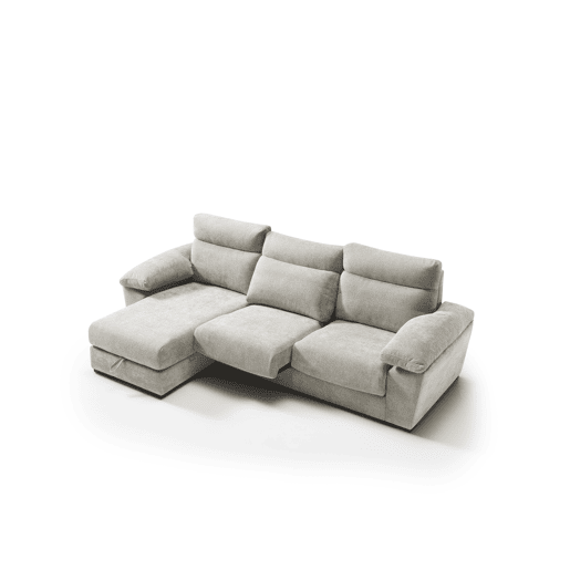 Chaise longue SOLIS esquerda 4 lugares bege