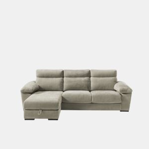 Chaise longue SOLIS esquerda 4 lugares vison