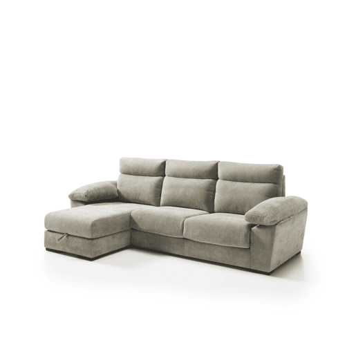 Chaise longue SOLIS esquerda 4 lugares vison