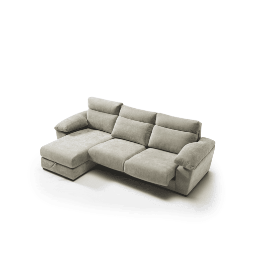 Chaise longue SOLIS esquerda 4 lugares vison