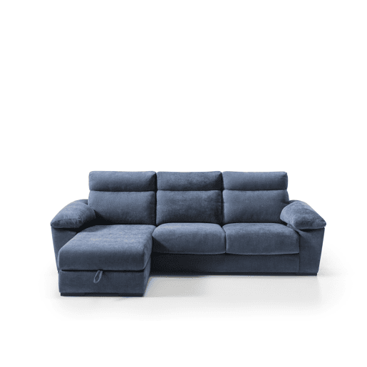 Chaise longue SOLIS esquerda 4 lugares azul