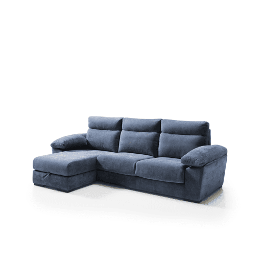 Chaise longue SOLIS esquerda 4 lugares azul