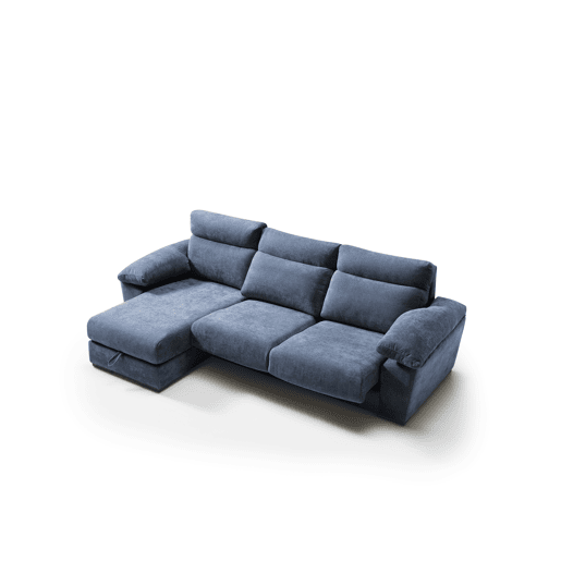 Chaise longue SOLIS esquerda 4 lugares azul