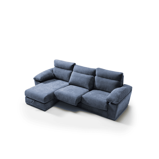 Chaise longue SOLIS esquerda 4 lugares azul