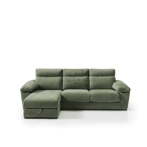 Chaise longue SOLIS esquerda 4 lugares verde