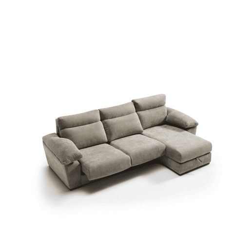 Chaise longue SOLIS esquerda 4 lugares castanho Chaise longue SOLIS esquerda 4 lugares castanho