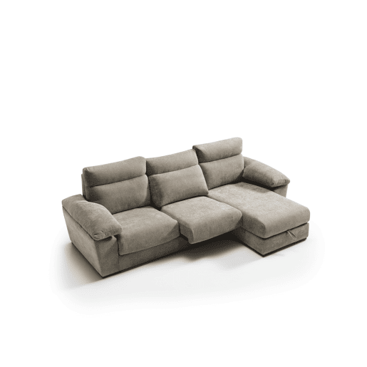 Chaise longue SOLIS esquerda 4 lugares castanho Chaise longue SOLIS esquerda 4 lugares castanho