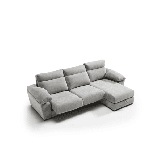 Chaise longue SOLIS esquerda 4 lugares cinza Chaise longue SOLIS esquerda 4 lugares cinza